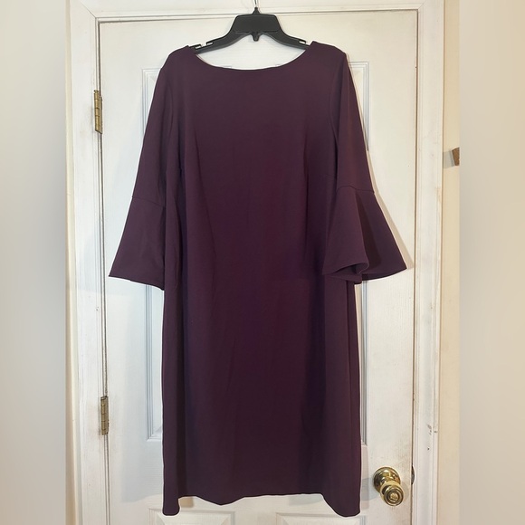 Calvin Klein beautiful dress size 18W. Kind of a deep purple maroon color. - Picture 1 of 7